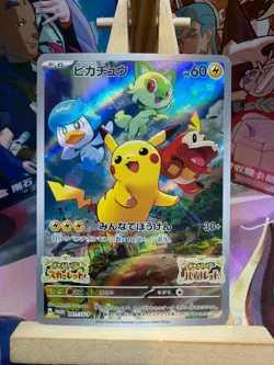 Pikachu 001 Holo Promo Scarlet Violet Pokemon Japanese NM - Image 1