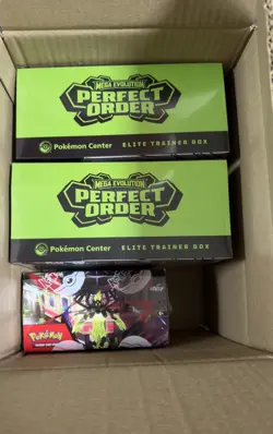 Pokemon TCG Perfect Order Pokemon Center ETB x2 & 36 Pack Booster Box all Sealed - Image 1