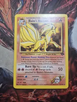 Pokemon Blaine's Ninetales Gym Challenge Non Holo Rare Regular 21/132 MP - Image 1