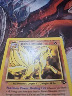 Pokemon Blaine's Ninetales Gym Challenge Non Holo Rare Regular 21/132 MP - Image 2