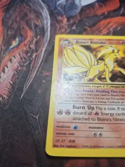 Pokemon Blaine's Ninetales Gym Challenge Non Holo Rare Regular 21/132 MP - Image 4