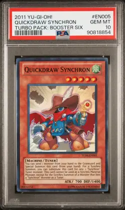 Quickdraw Synchron Yugioh 2011 TU06-EN005 Super Rare PSA 10 - Image 1