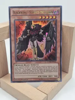 Yugioh Blackwing-Sirocco the Dawn 1st Edition Ultra Rare LC5D-EN112 Lp - Image 2