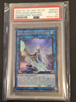 Apollousa, Bow of the Goddess MAMA-EN075 1st Ed - PSA 10 GEM MT Graded Yugioh - Image 1