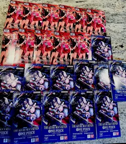 23 New/Sealed One Piece EB-03 Heroine and OP-14 Sleeved Booster Packs - Image 2