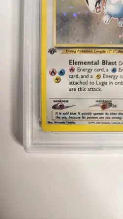First Edition NEO GENESIS LUGIA Holo Rare 1st Edition #9 PSA 4 Pokemon WOTC 2000 - Image 4