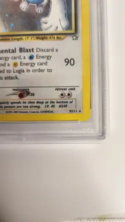 First Edition NEO GENESIS LUGIA Holo Rare 1st Edition #9 PSA 4 Pokemon WOTC 2000 - Image 5