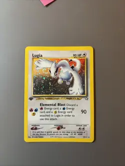 Pokemon TCG Lugia Neo Genesis Holo Card 9/111 Unlimited Rare, First Edition - Image 2