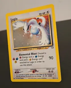 Pokemon TCG Lugia Neo Genesis Holo Card 9/111 Unlimited Rare - Image 3