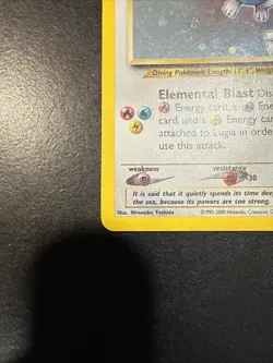 Pokemon TCG Lugia Neo Genesis Holo Rare Card 9/111 Unlimited Edition - Image 2