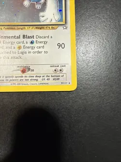Pokemon TCG Lugia Neo Genesis Holo Rare Card 9/111 Unlimited Edition - Image 3