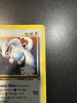 Pokemon TCG Lugia Neo Genesis Holo Rare Card 9/111 Unlimited Edition - Image 4
