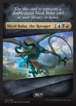 Nicol Bolas, the Ravager Checklist Card Light Play, English Magic the Gathering - Image 1
