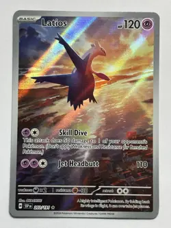 Pokemon TCG Latios Surging Sparks 203/191 Illustration Rare Card - Image 1