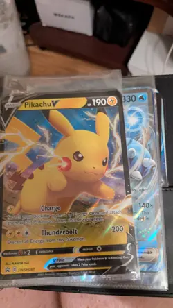 Huge Pokemon TCG Jumbo Oversized Card Lot Comes W/ Binder Conditions Vary - Image 3