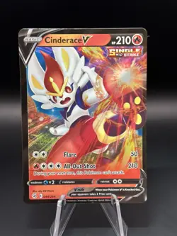 Cinderace V - 044/264 - Ultra Rare - Fusion Strike - Pokemon Card - NM - Image 1