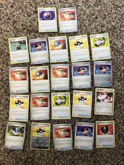 Pokemon TCG Trainer Ball Lot Ultra Ball Great Ball Dream Ball 22 Cards - Image 1
