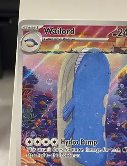 Pokemon Wailord Full Art Illustration Rare 162/159 Journey Together NM Condition - Image 2