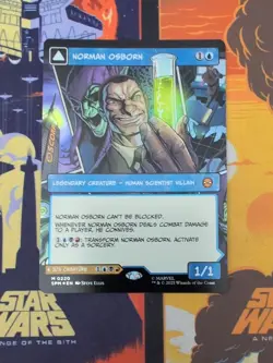 Norman Osborn (Borderless Foil) - M 0220 - Marvel's Spider-Man MTG - Image 3