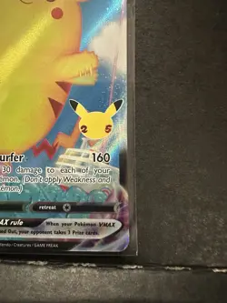 Surfing Pikachu VMAX 009/025 Celebrations Holo Rare Pokemon Card 2021 - Image 4