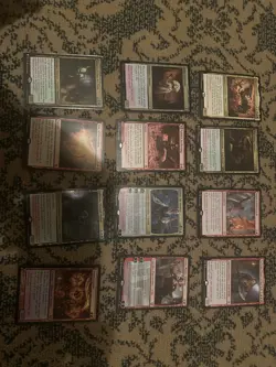 $87 Dollars of lot of damaged Magic the Gathering cards - Image 1