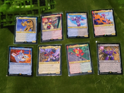 MTG "TRANSFORMERS" Cards x8 Optimus Prime,Flamewar Brash Veteran,Goldbug - Image 1