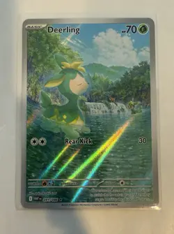 Pokemon TCG White Flare Deerling 091/086 Illustration Rare Pokemon TCG Card 2025 - Image 1