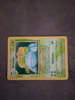 Pokemon TCG Venusaur Base Set Holo Unlimited Rare Card 15/102 NM Condition - Image 4