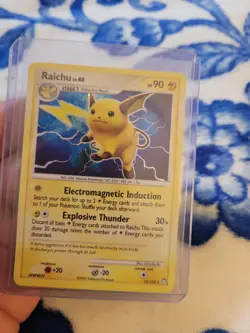 Raichu 15/123 Mysterious Treasures Holo Rare Pokemon TCG Card - Image 1