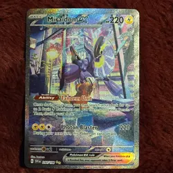 Pokemon Miraidon ex SV01 Scarlet & Violet 244/198 Full Art Rare Holo 220 HP - Image 1