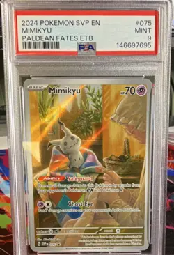Pokemon Mimikyu 075 Holo Promo Sv: Scarlet & Violet PSA 9 English - Image 1
