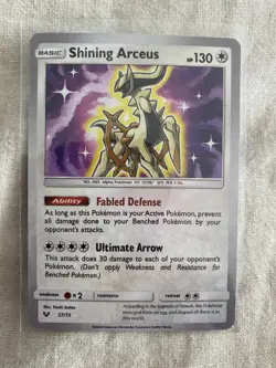 Pokemon TCG Shining Arceus Shining Legends 57/73 Holo Shiny Holo Rare - Image 1