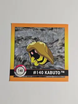 1999 Artbox Pokemon Sticker Series 1 #140 KABUTO Rare HTF - Image 1
