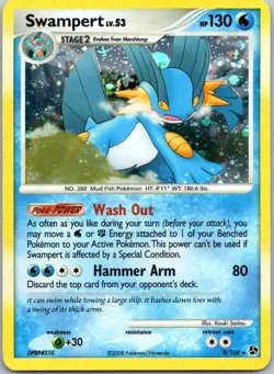 SWAMPERT ~ Great Encounters HOLO RARE (#9/106) Pokemon TCG ~LOOK! - Image 1