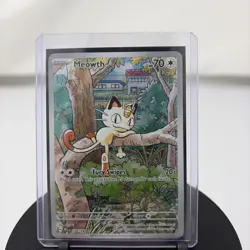 2025 Pokemon Phantasmal Flames Meowth Illustration Rare #106/094 - Image 3