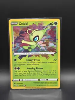 Pokemon TCG Celebi Vivid Voltage Holo Card 009/185 Amazing Rare - Image 1