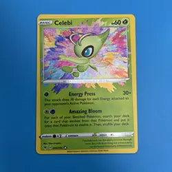 Pokemon TCG Celebi Vivid Voltage Holo Card 009/185 Amazing Rare - Image 4