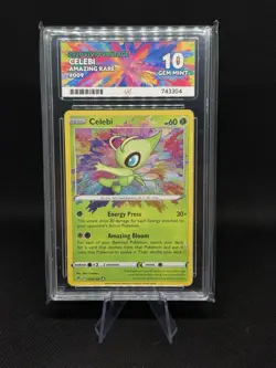 Pokemon TCG Celebi Vivid Voltage Holo Card Rare 009/185 Ace 10 - Image 1