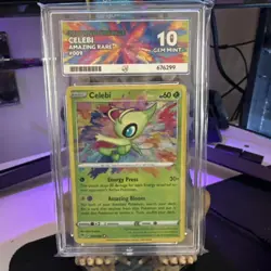 Pokemon TCG Celebi Vivid Voltage Holo Card Rare 009/185 Ace 10 - Image 1