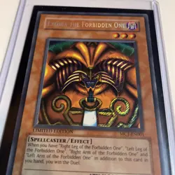 Yugioh Exodia The Forbiden One MC1-EN001 Secret Rare Limited Edition LP - Image 2