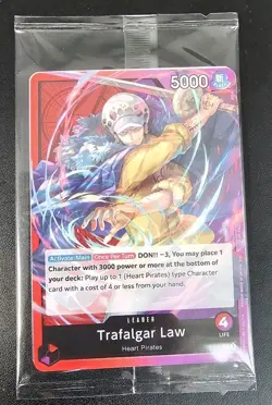 One Piece Trafalgar Law P-086 -L Pre-Release Promo Sealed TCG Op10 - Image 1