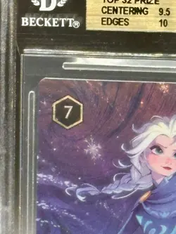 Disney Lorcana Challenge Event Top 32 Elsa Ice Maker Foil Promo 2/C2 BGS 9.5 - Image 2