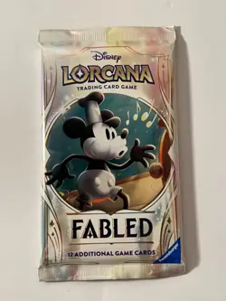 x1 Disney Lorcana Set 9 Fabled New Factory Sealed Booster Pack English - Image 1