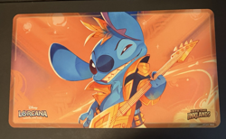Lorcana Stitch Rock Star Play Mat Into the Inklands Championship Used Playmat - Image 1