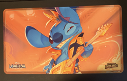 Lorcana Stitch Rock Star Play Mat Into the Inklands Championship Used Playmat - Image 3
