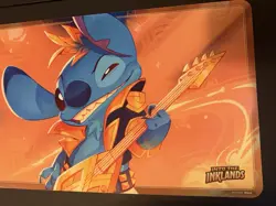 Lorcana Stitch Rock Star Play Mat Into the Inklands Championship Used Playmat - Image 4