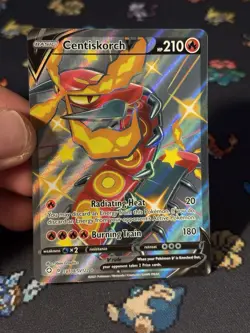 Pokemon Cards Centiskorch V SV108/SV122 Shiny Full Art Shining Fates - (NM) - Image 2