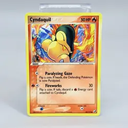 Cyndaquil 54/115 EX Unseen Forces Non Holo Pokemon Card 2005 Vintage NM - Image 1