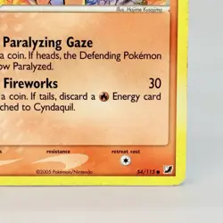 Cyndaquil 54/115 EX Unseen Forces Non Holo Pokemon Card 2005 Vintage NM - Image 4