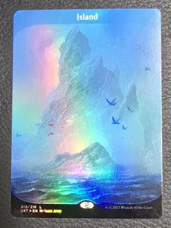 Island - Foil Extended Art Unstable LP MTG Magic Land Card - Image 1